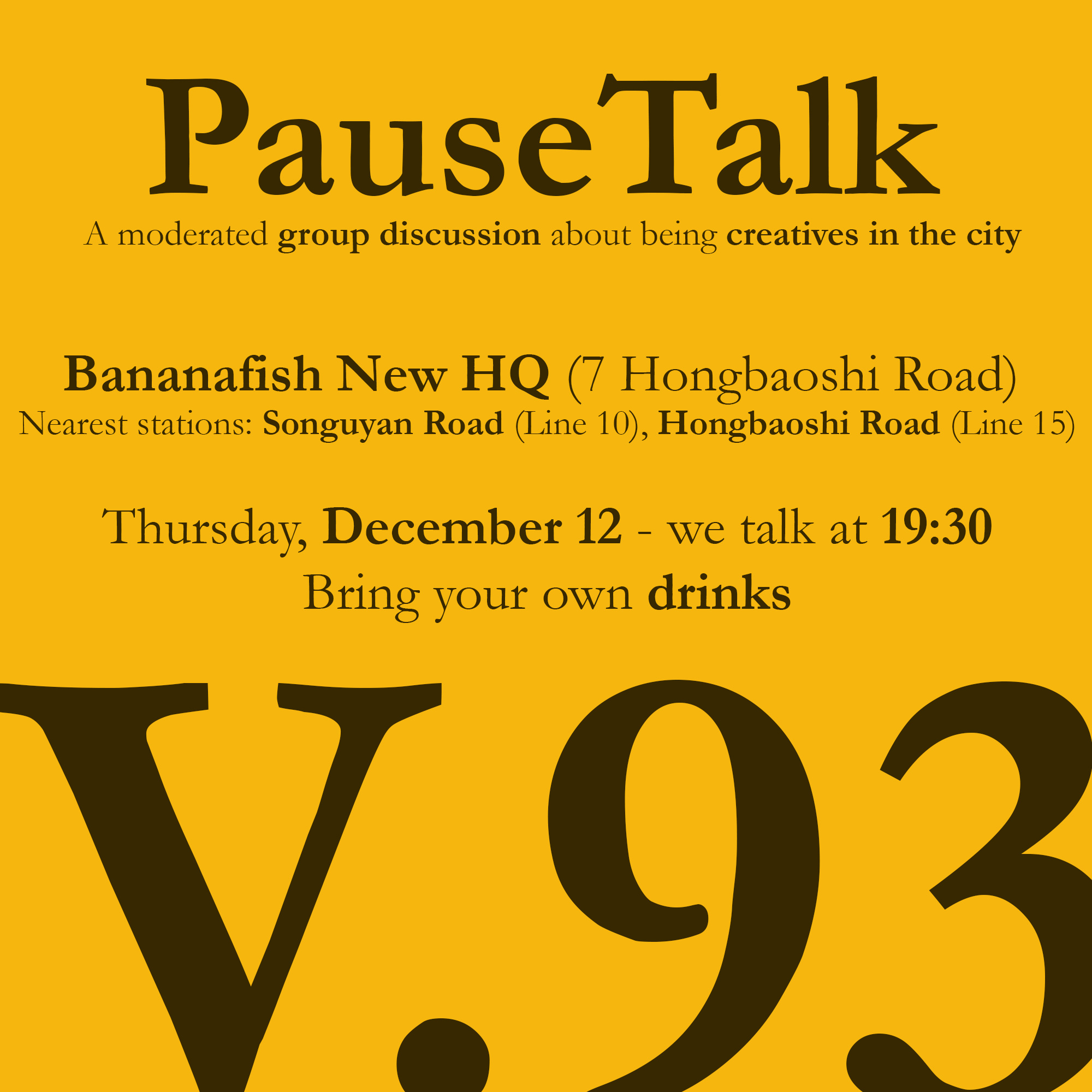 PauseTalk in December